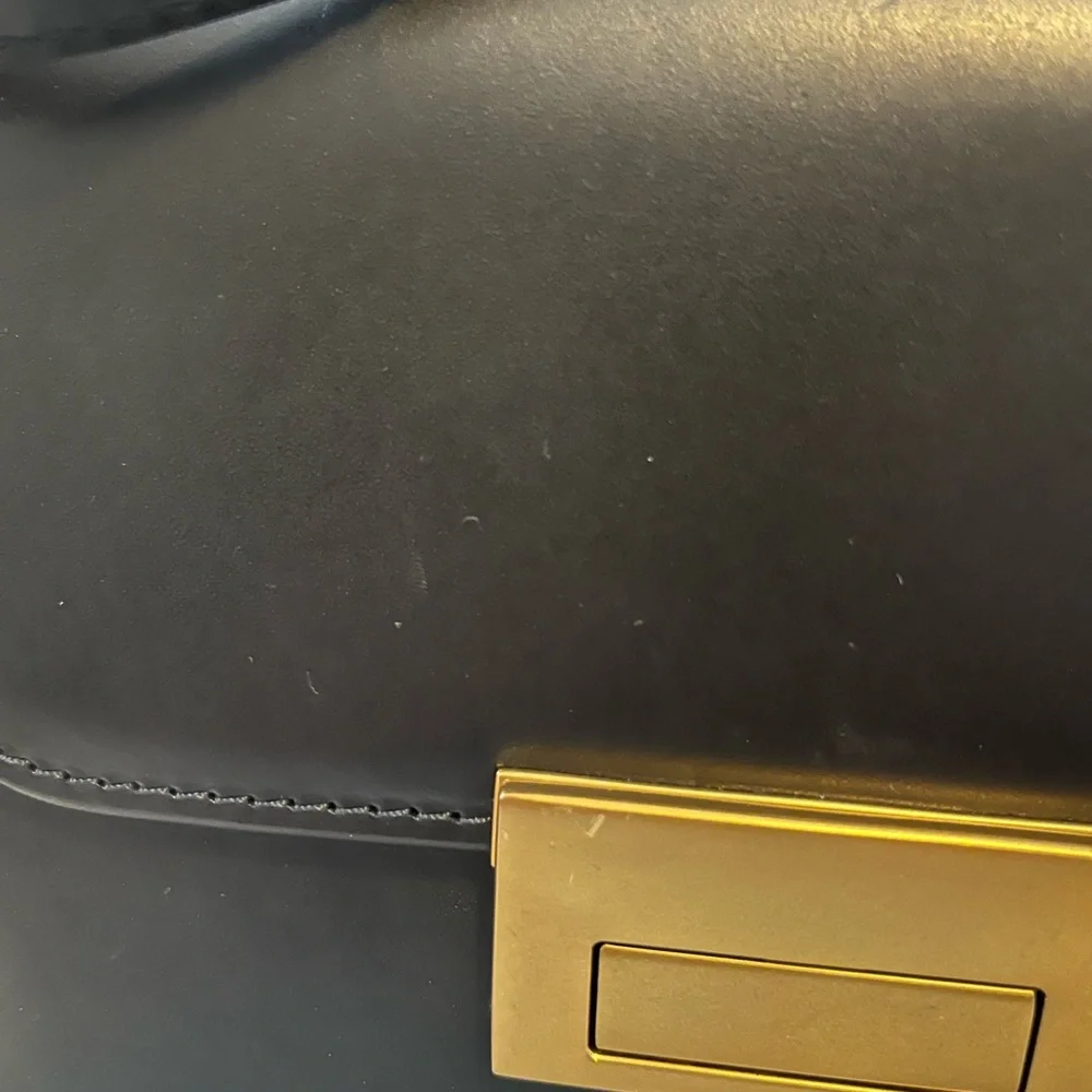 Loeffler Randall Black Crossbody Bag with Gold Accent - Picture 7 of 7